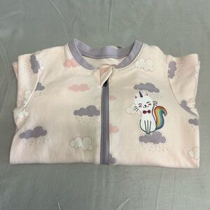 Tuffy Baby Onesie with Unicorn Cat and cloud Design